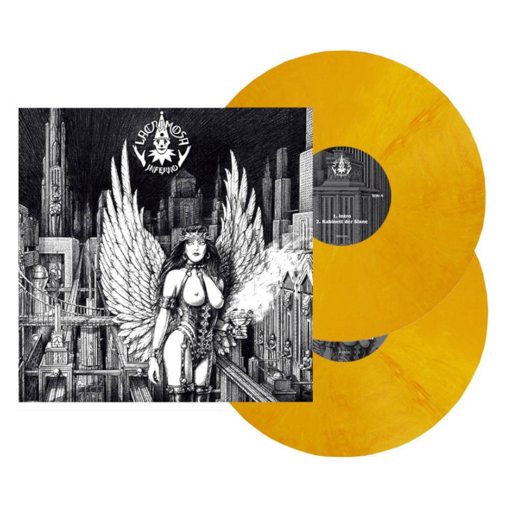Lacrimosa - Inferno 2LP Vinyl Yellow Red Marble