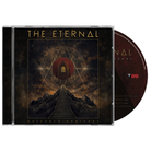 CD cover of 'The Eternal' with mountain and symbol design on a dark background