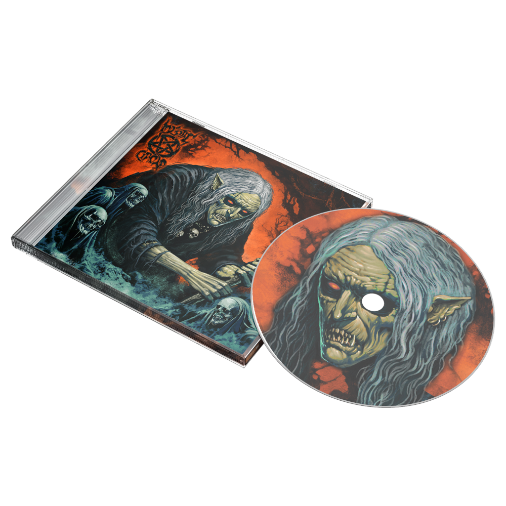 CD with artistic cover featuring a ghostly figure on a white background
