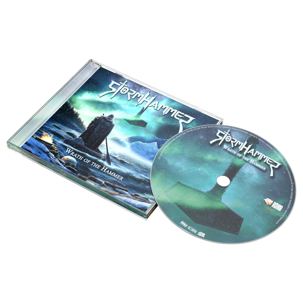 StormHammer CD mockup for Wrath of the Hammer album