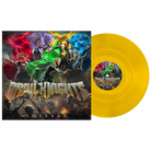 Vinyl record with colorful cover featuring characters and 'Gralknights Forever' text.