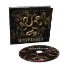Meshuggah music album with cover and disc on a white background