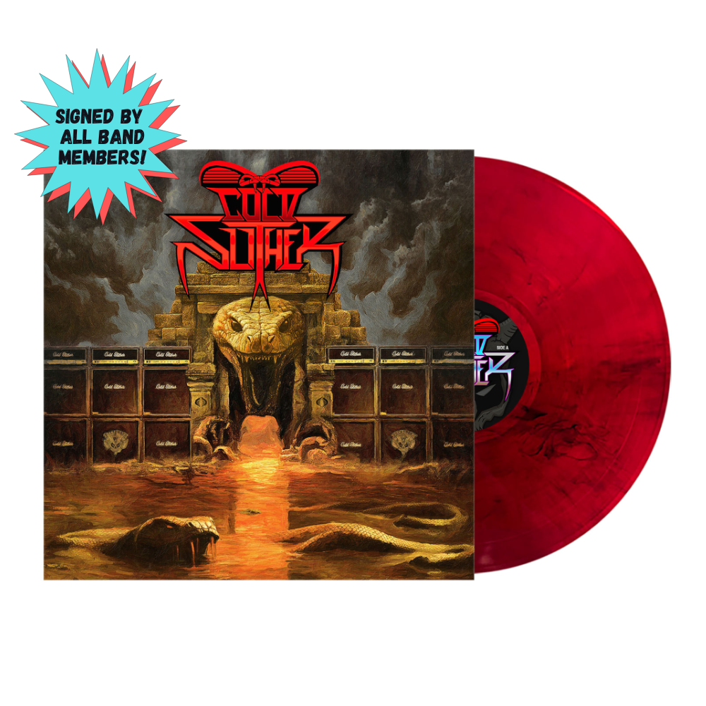 Cold Slither red vinyl mockup