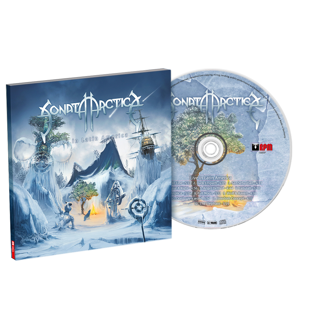 Sonata Arctic 'To All The World' CD album with its illustrated slipcase and a single compact disc on a plain white background.