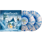 Sonata Arctica 'The Northlands' vinyl record album shown with its illustrated outer sleeve and two blue-and-white marbled records on a plain white background.