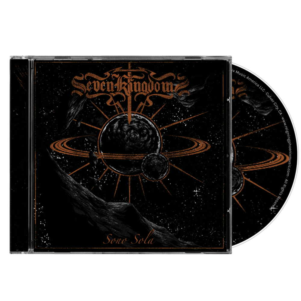 A CD album by the band Seven Kingdoms, titled 'Some Soli', shown in a clear jewel case with the CD disc partially visible behind it on a white background.
