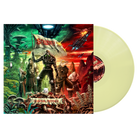 Vinyl record with a colorful cover featuring a fantasy scene